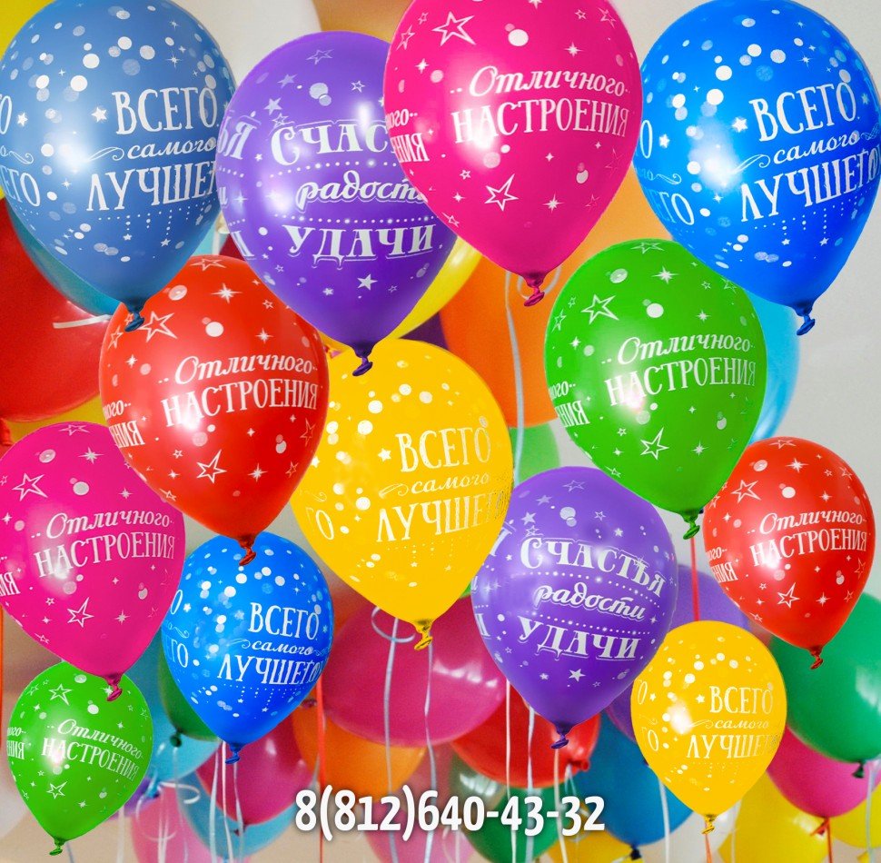 Скачать открытки с воздушными шарами с днем рождения — крутые открытки