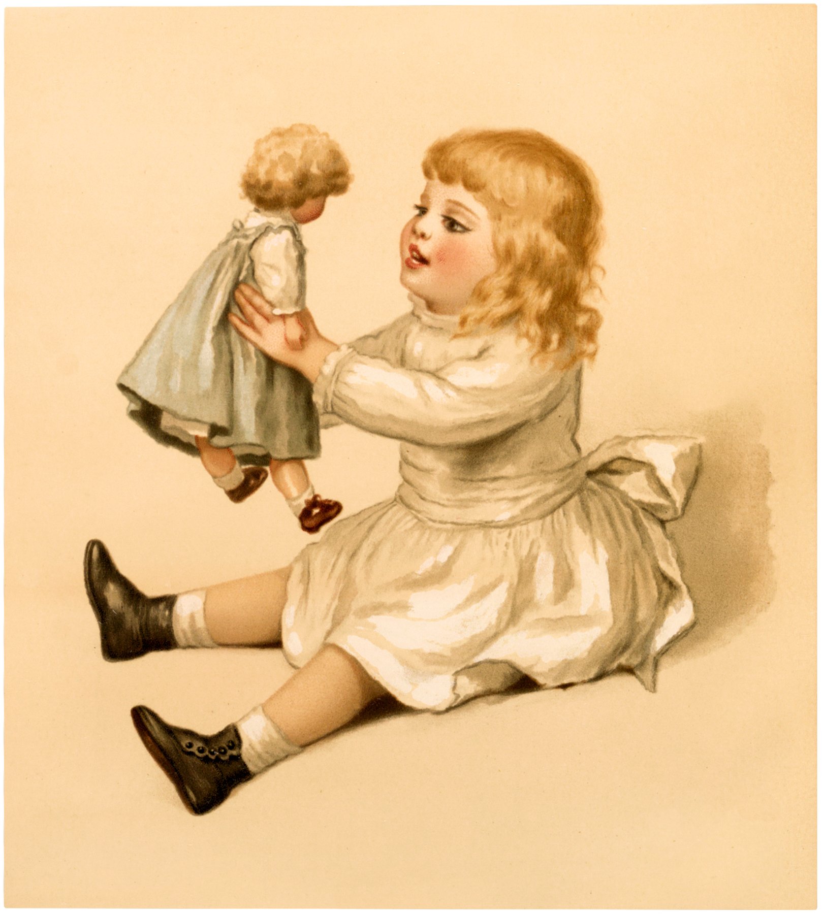 Картинка девочка с куклой. Винтажные картинки. Винтажные открытки. Винтажные картины дети. Старые открытки с куклами.