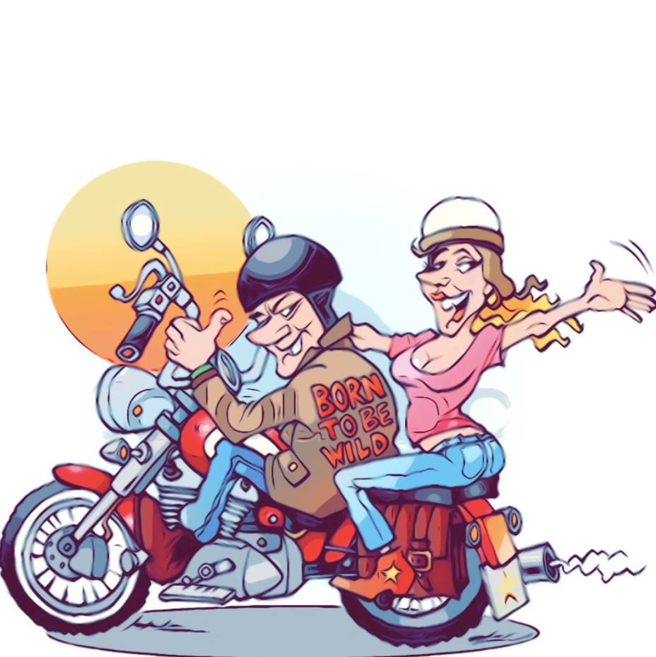 Открытки байкеры. Карикатура мотоциклист. Шарж на мотоцикле. Байкер карикатура. Шарж байкер.