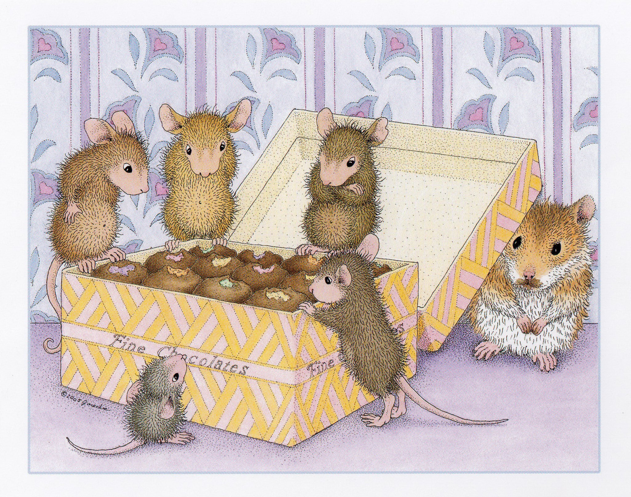 Шесть мышей. Художник Ellen Jareckie. Мышата художницы Ellen Jareckie. Мышка иллюстрация. Мышка с мышатами.