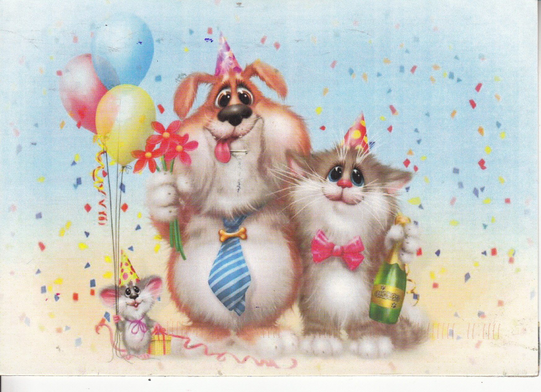 Звери на дне рождении. Веселые коты Алексея Долотова. Коты Алексея Долотова с днём рождения.