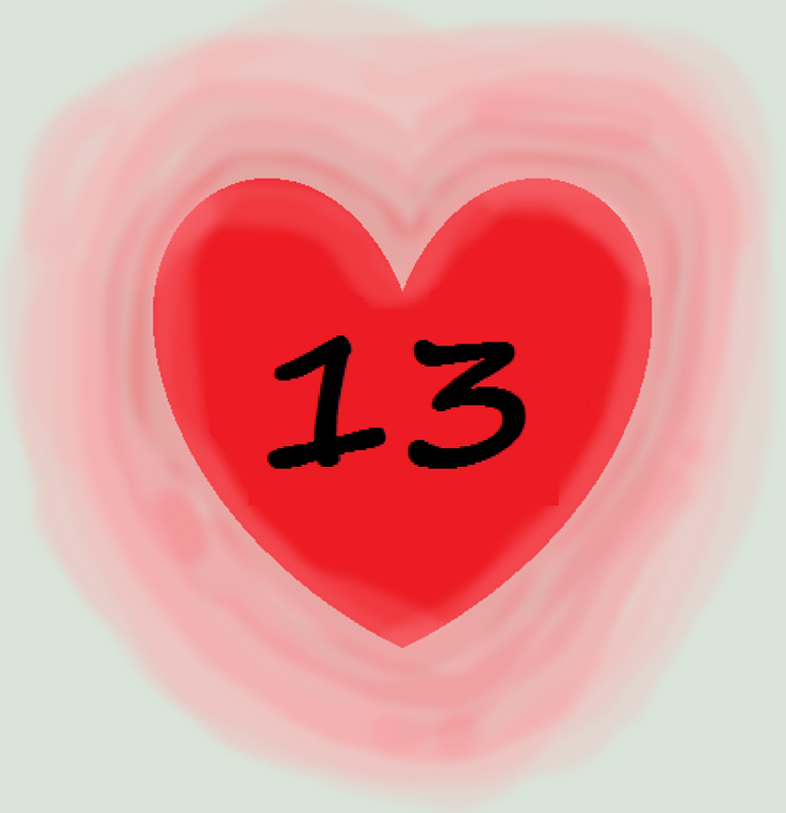 Цифры в сердечках. Цифра 13 в сердце. Картинки с годовщиной отношений. 13 Месяцев вместе. Обожаю 18