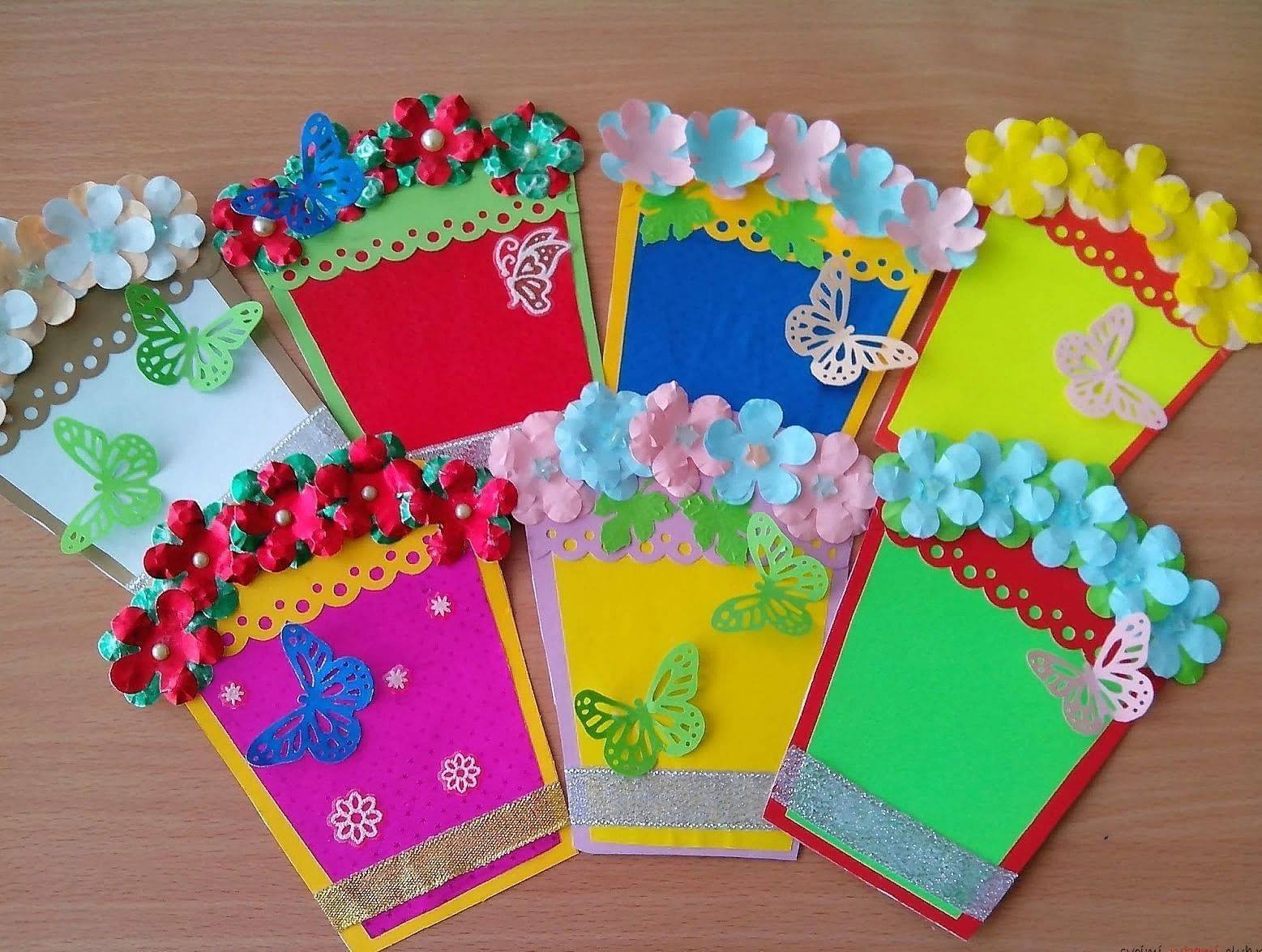 открытки своими руками воспитателю - Поиск в Google | Spring flower crafts, Crafts, Crafts for kids