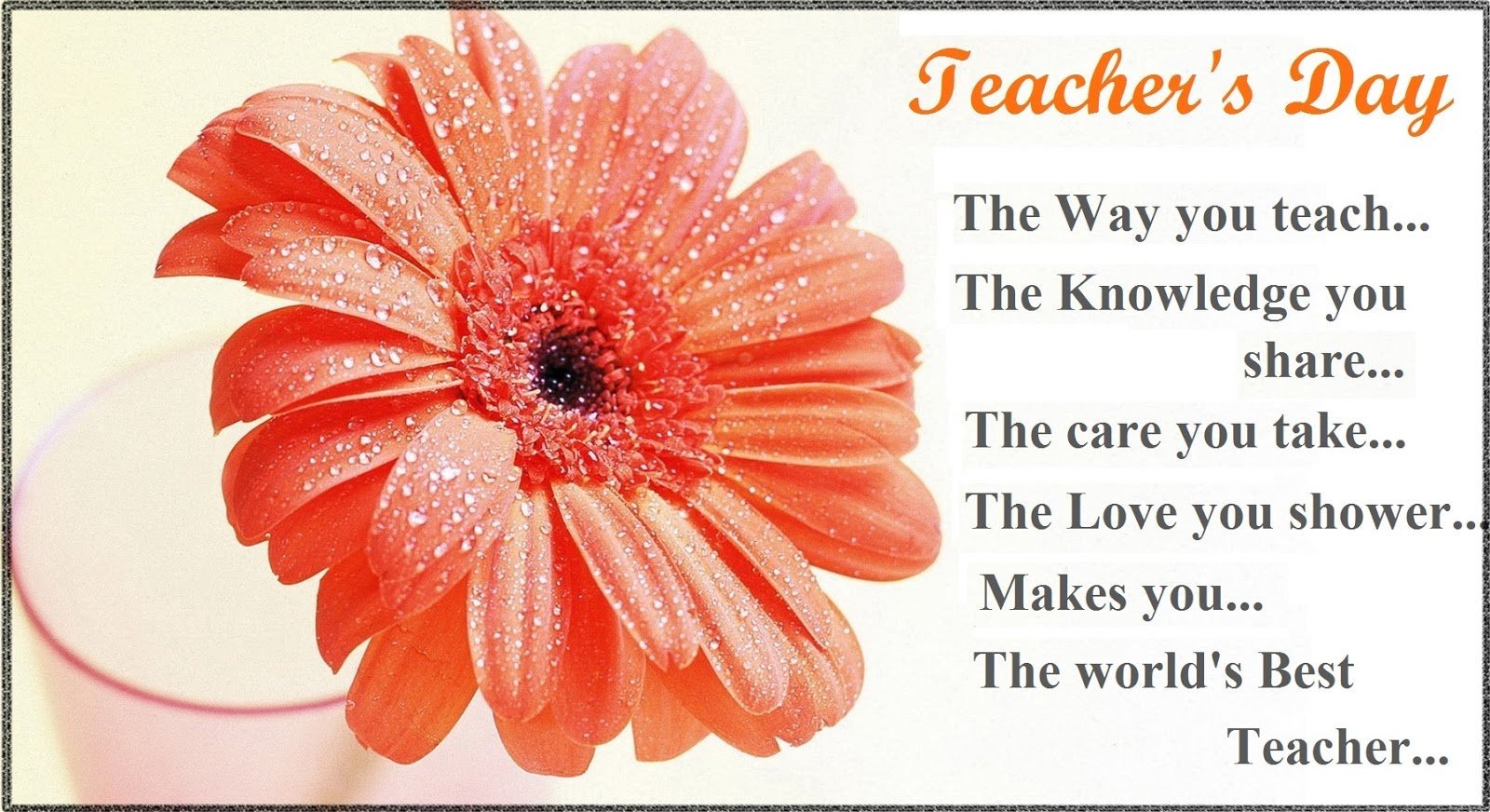 Английские открытки с Днем учителя с поздравлениями на английском языке