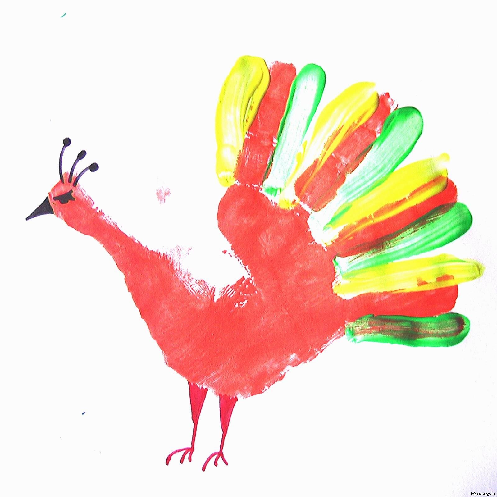 Птички пальчики. Рисование ладошками. Ладошка рисунок. Рисование красками для детей. Рисование пальцами и ладошками.