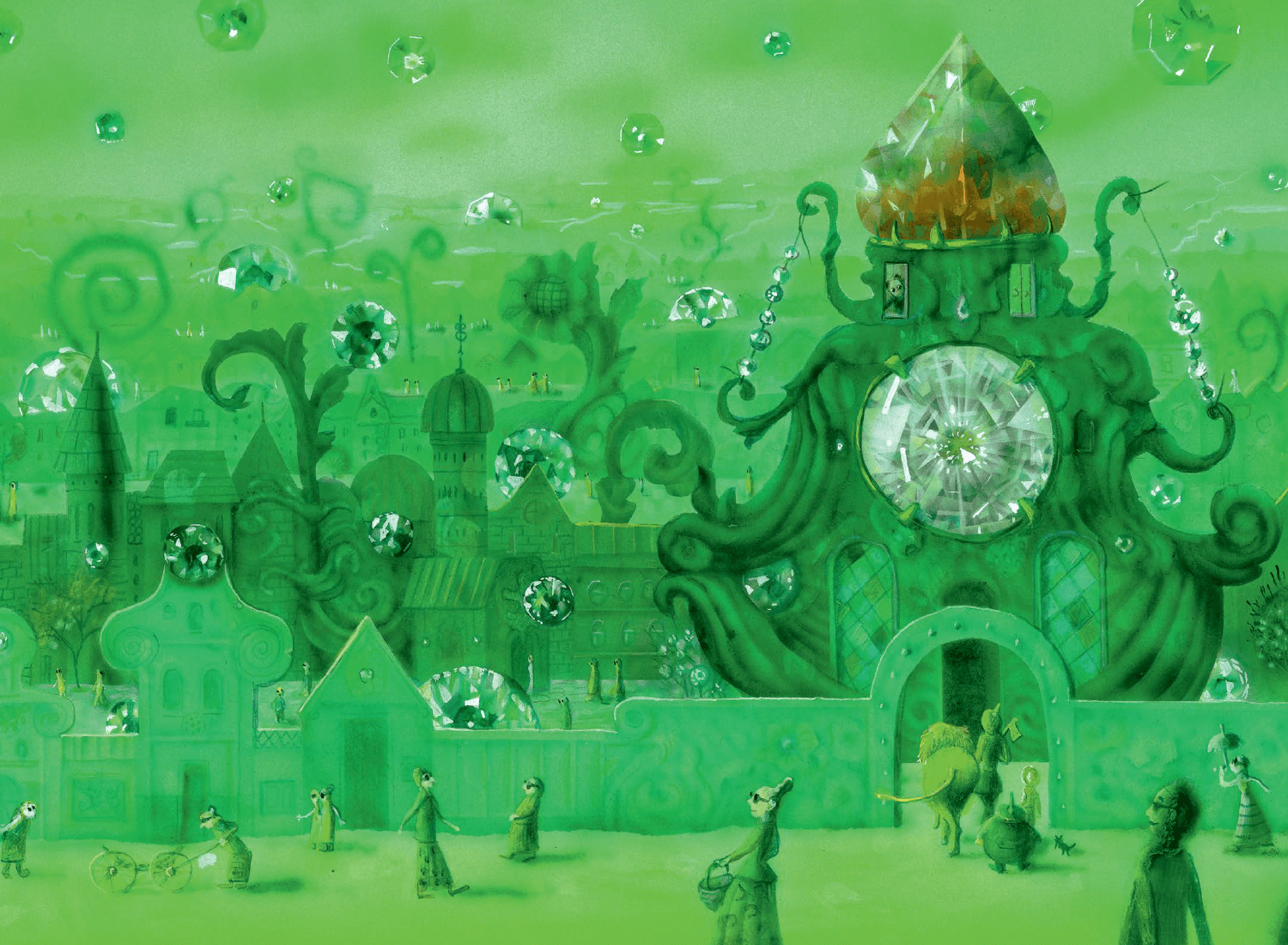 Зеленая страна каталог. Замок Гудвина волшебник изумрудного города. Изумрудный город страны оз.