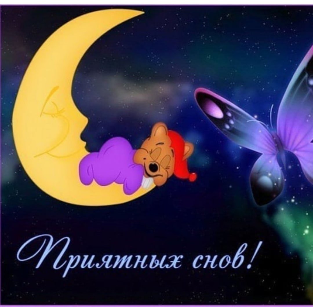 Спокойной приятной ночи добрых снов картинки