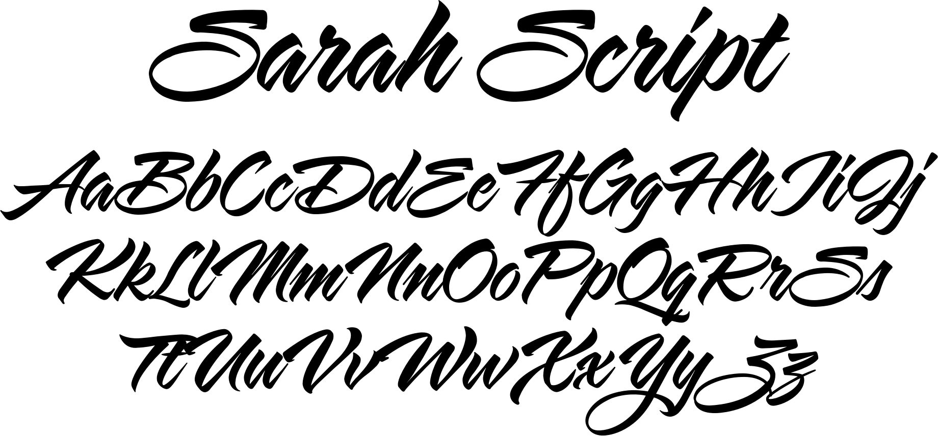 Рукописный каллиграфический шрифт