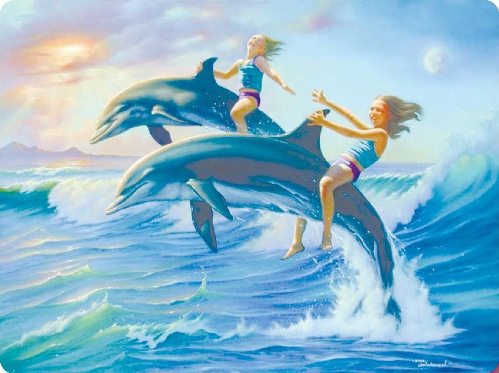 Люди дельфины песня. Джим Уоррен дельфины. Джим Уоррен (Jim Warren) (р.1949). Джим Уоррен картины. Дельфины в море.