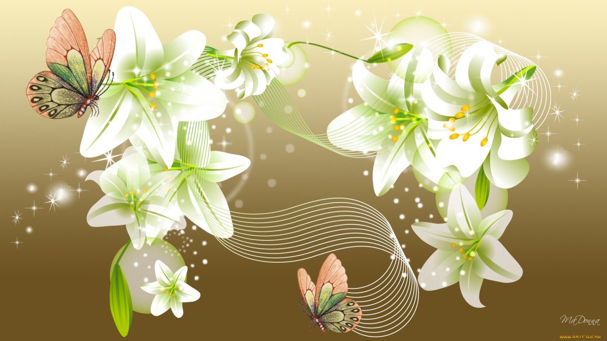 Плейкаст белые лилии