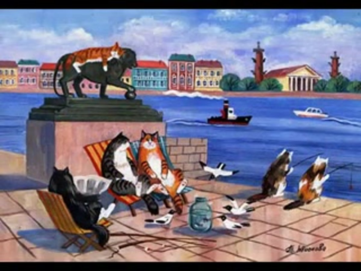 Питерские коты Владимира Румянцева