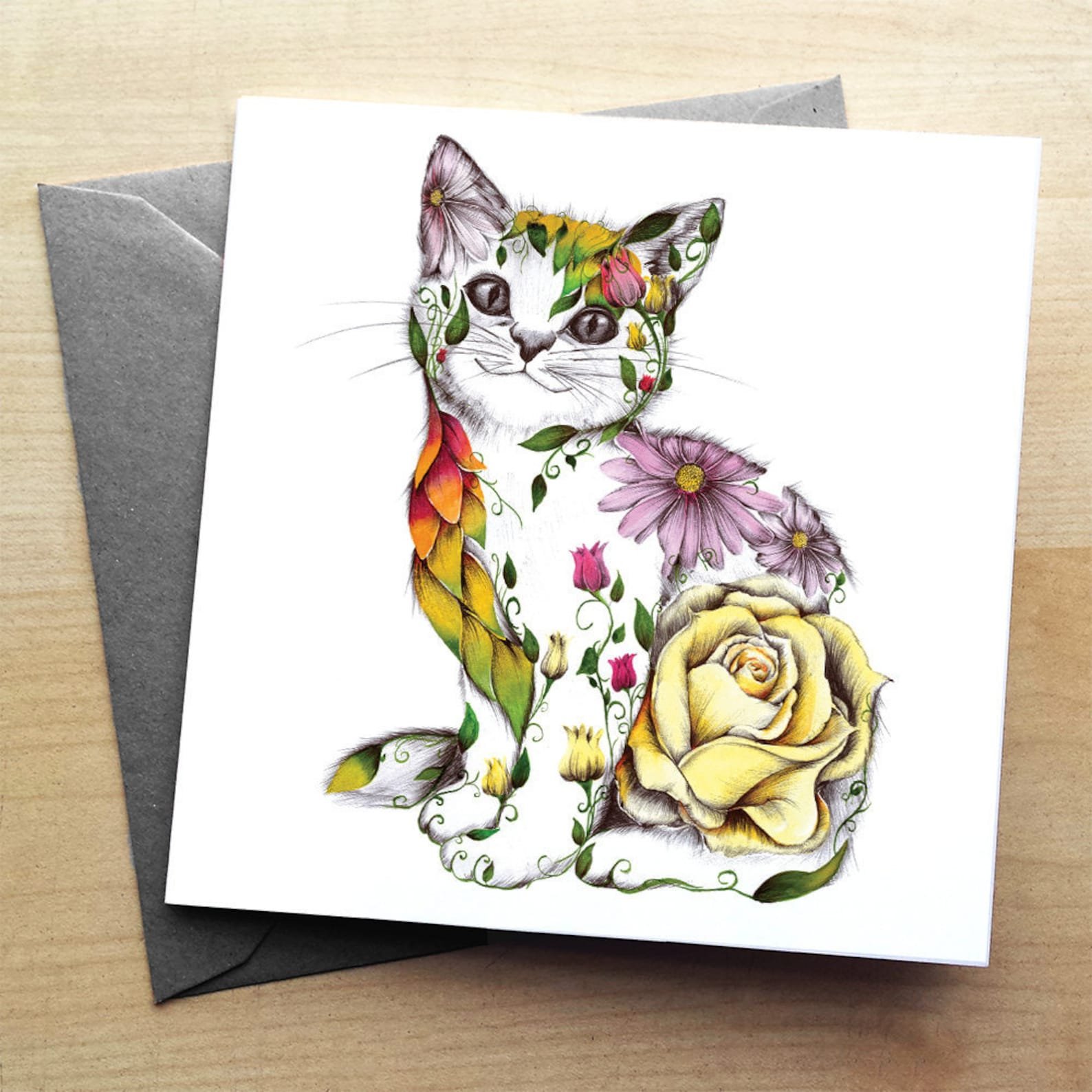 Открытка кот с цветами. Мини открытки с кошками. Котик с цветами открытка арт. Cut? Cat открытки. Кот Бакстер.