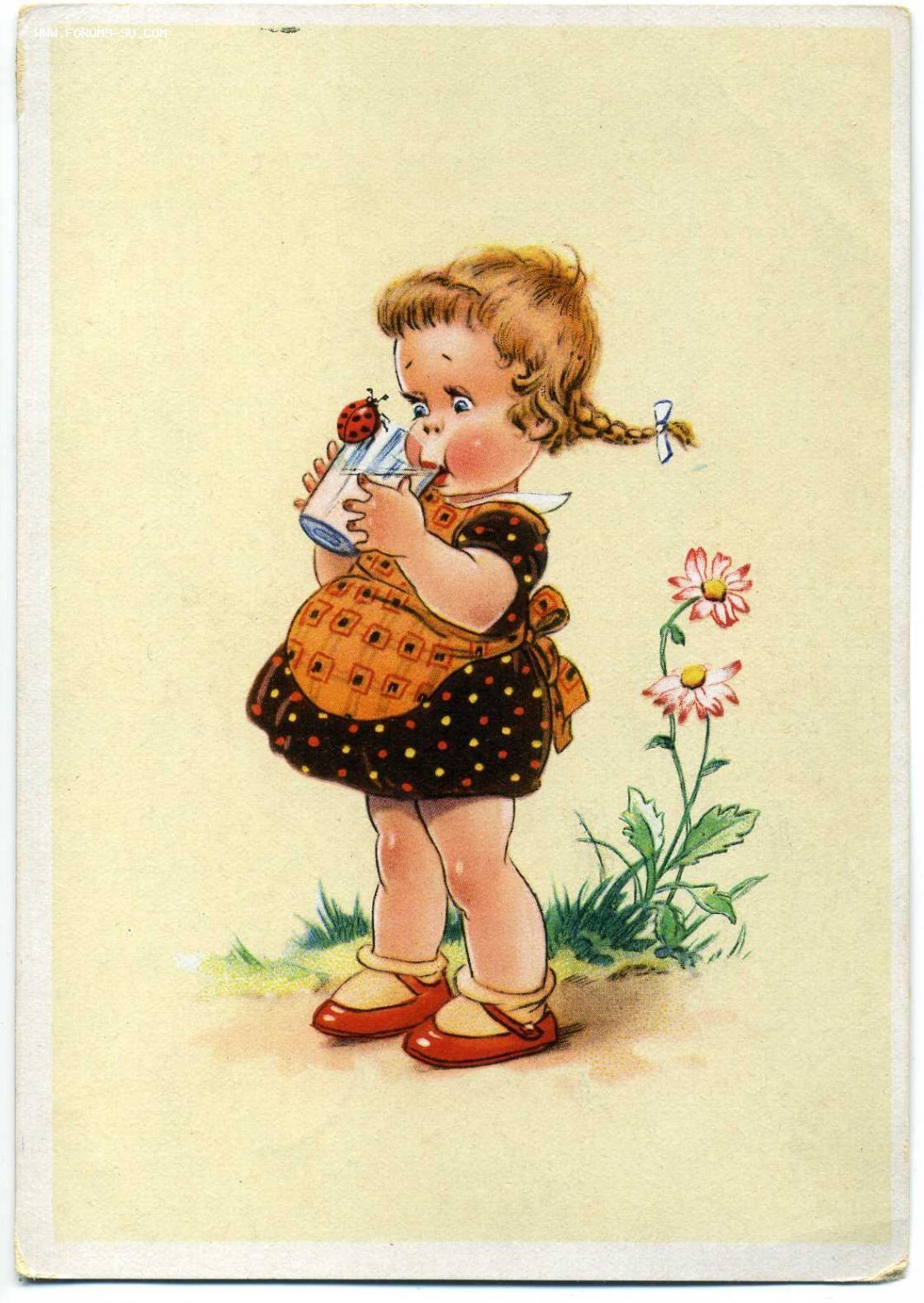 Старые немецкие открытки с детьми