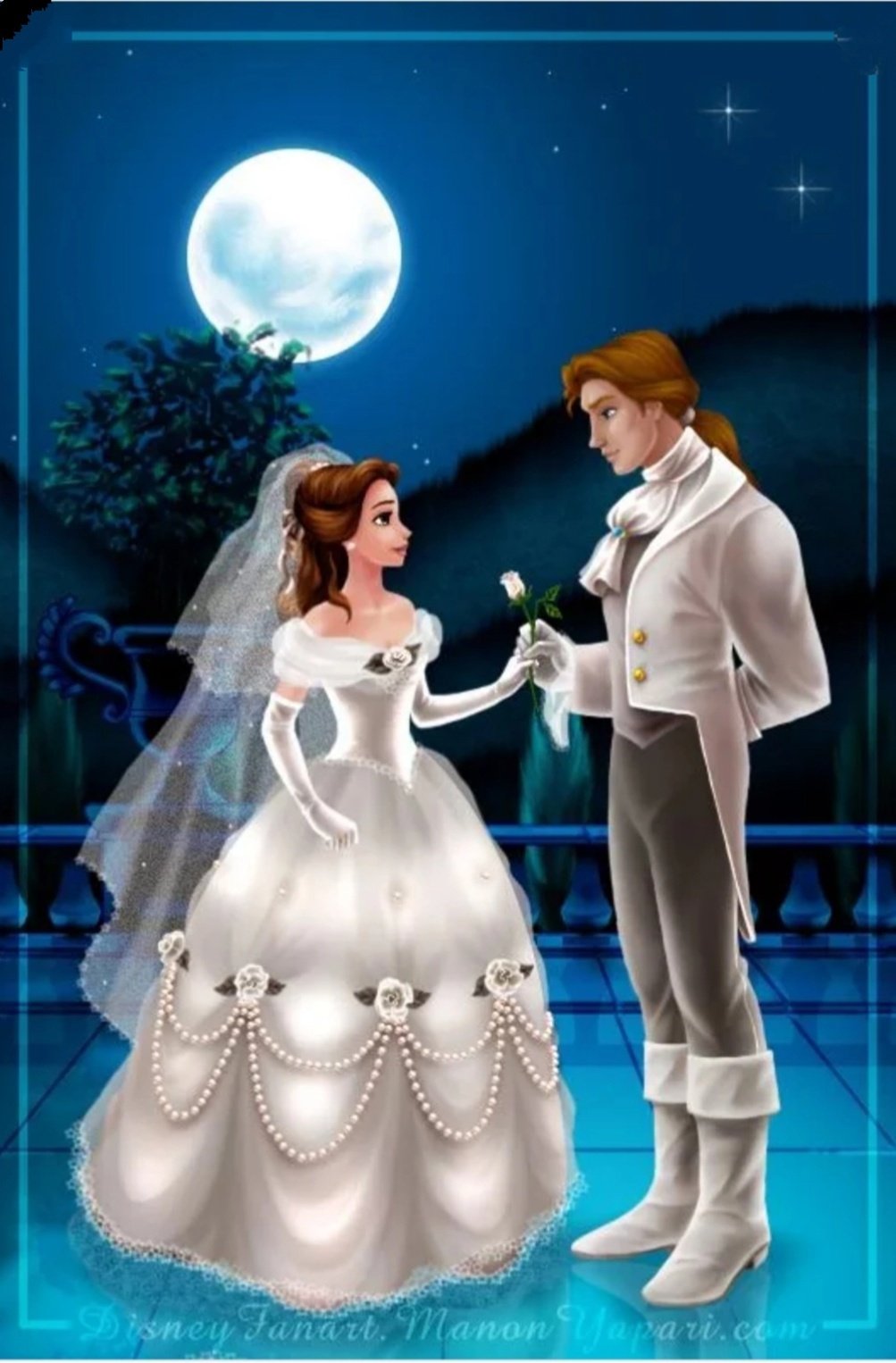 Фэнтези жених. Белль и принц свадьба. Свадьба Белль и чудовище. Белль в свадебном платье Дисней. Disney принц свадьбы.