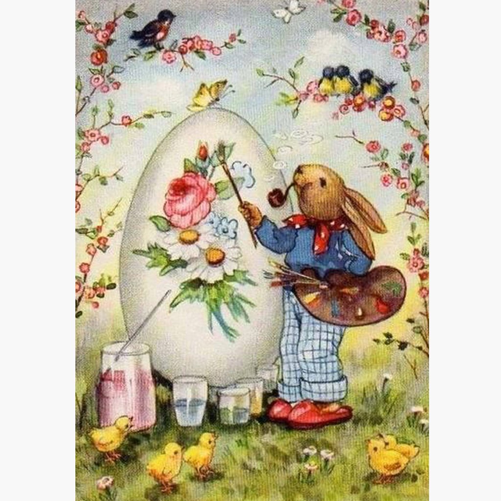 Винтажные открытки с зайцами