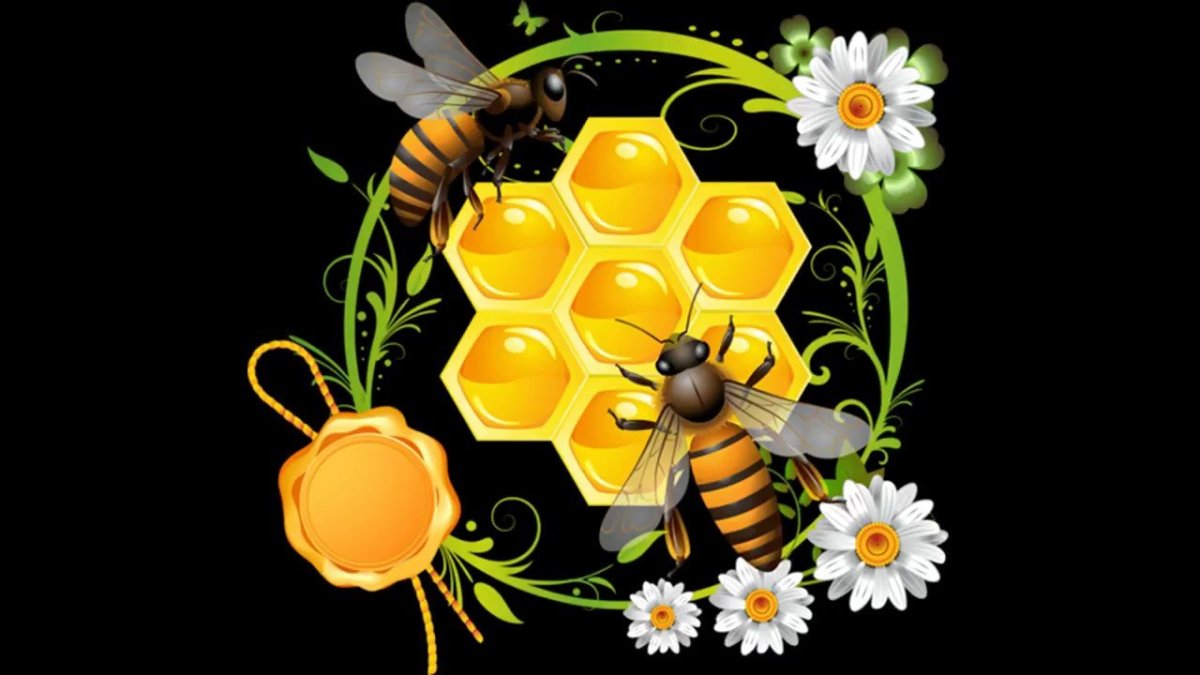Открытка пчелка