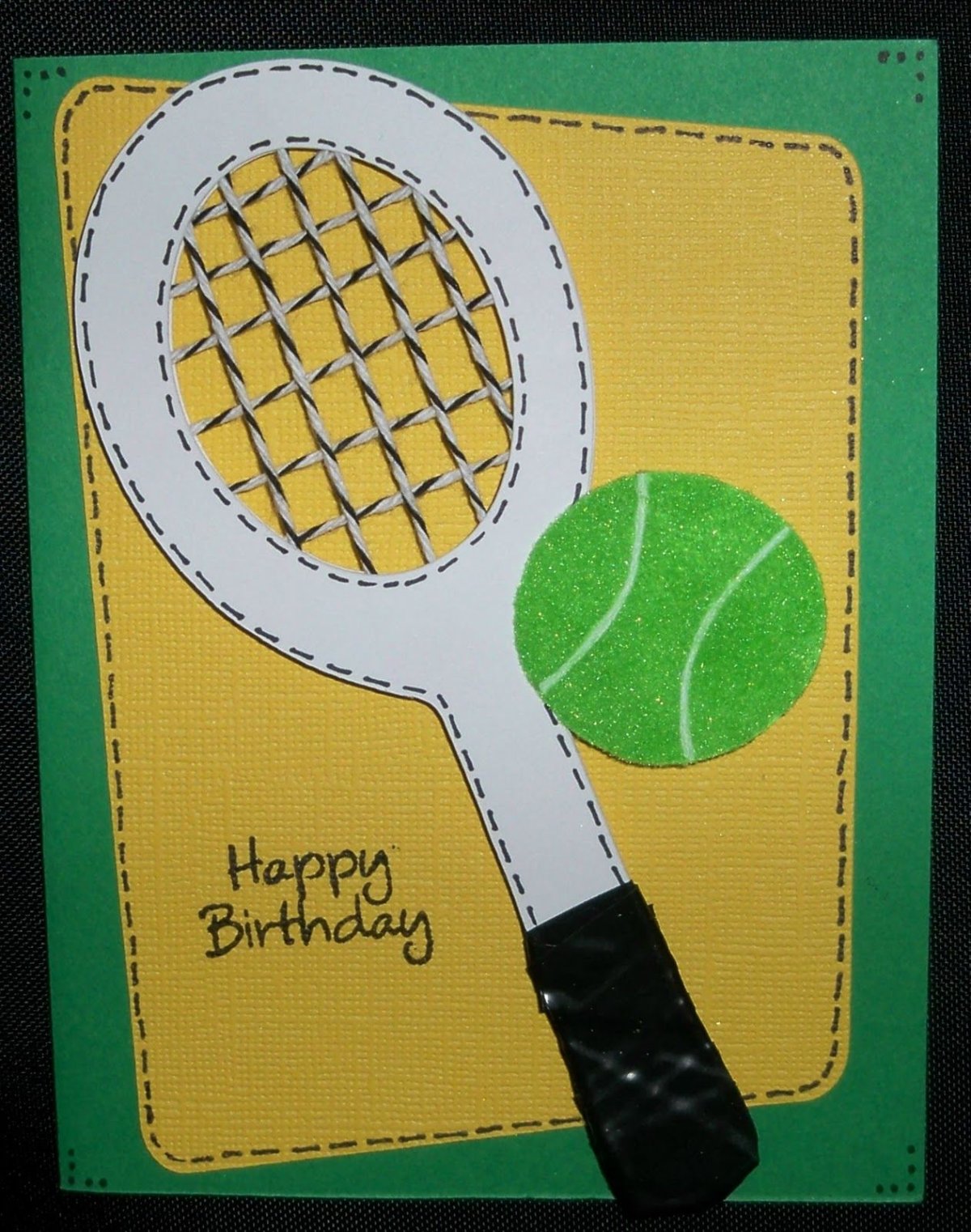 Теннисная открытка