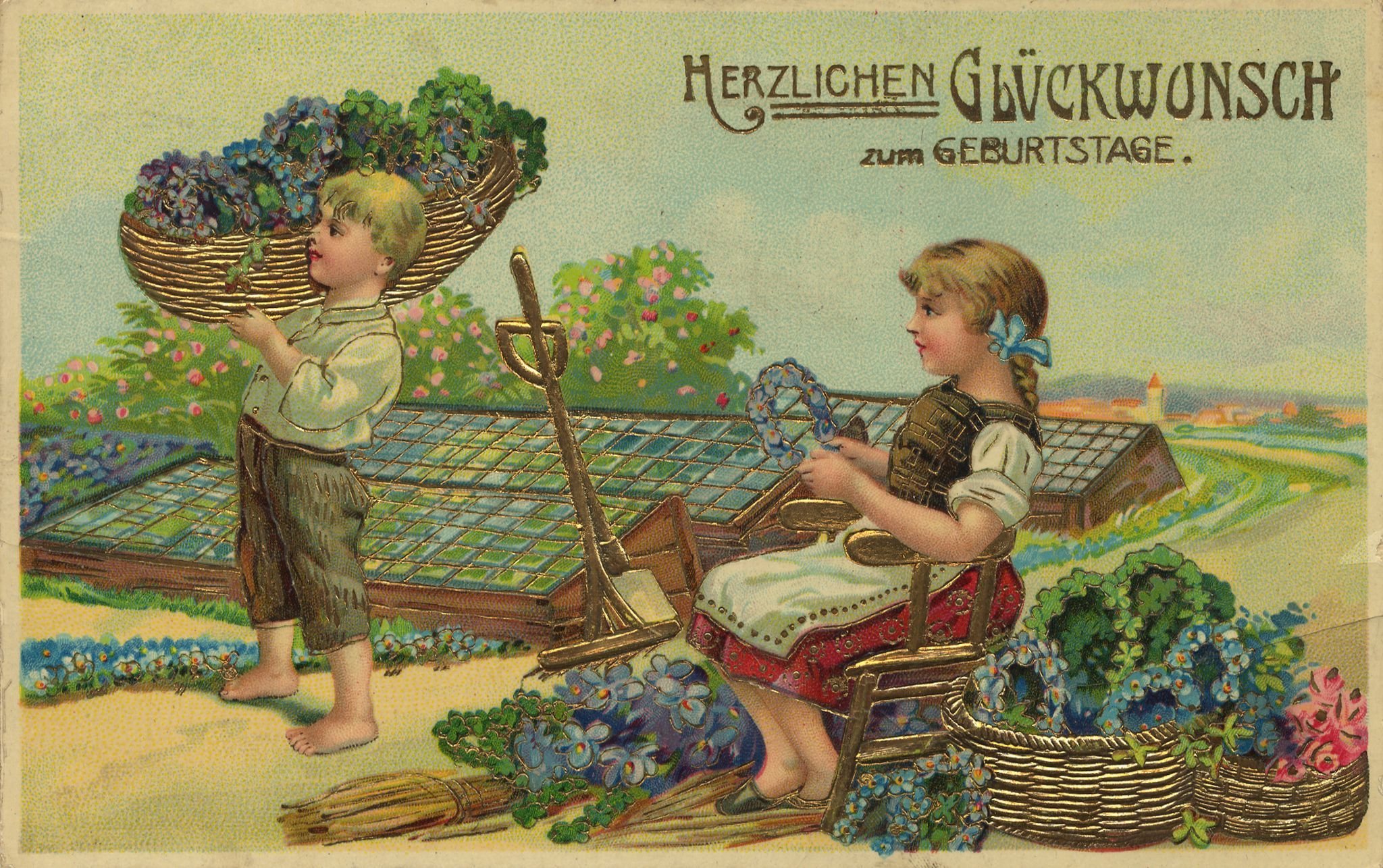 Открытка с днем рождения на немецком мужчине. Старинные открытки с днем рождения. С днём рождения ретро открытки. Винтажные открытки с днем рождения. Старинные немецкие открытки.