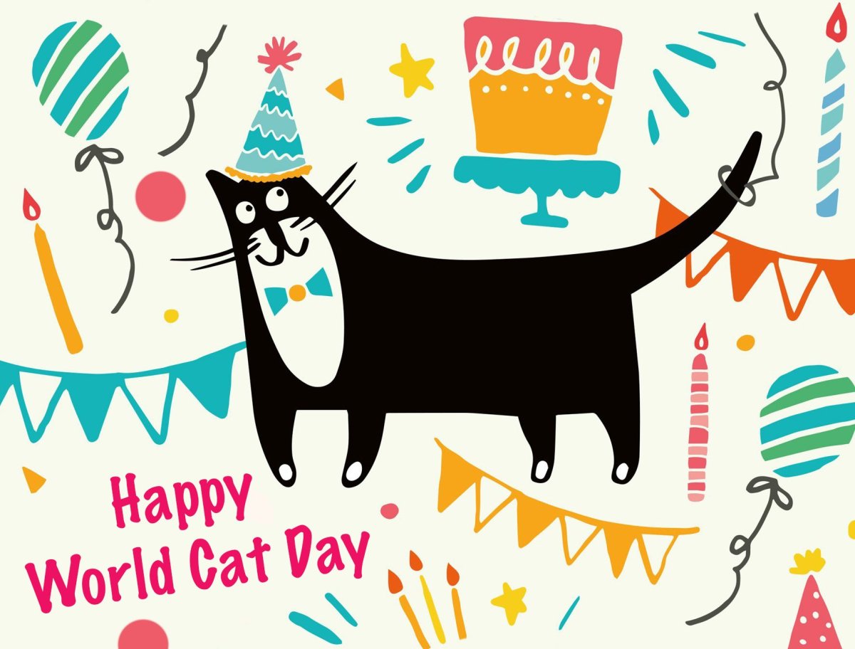 Международный день кошек открытки
