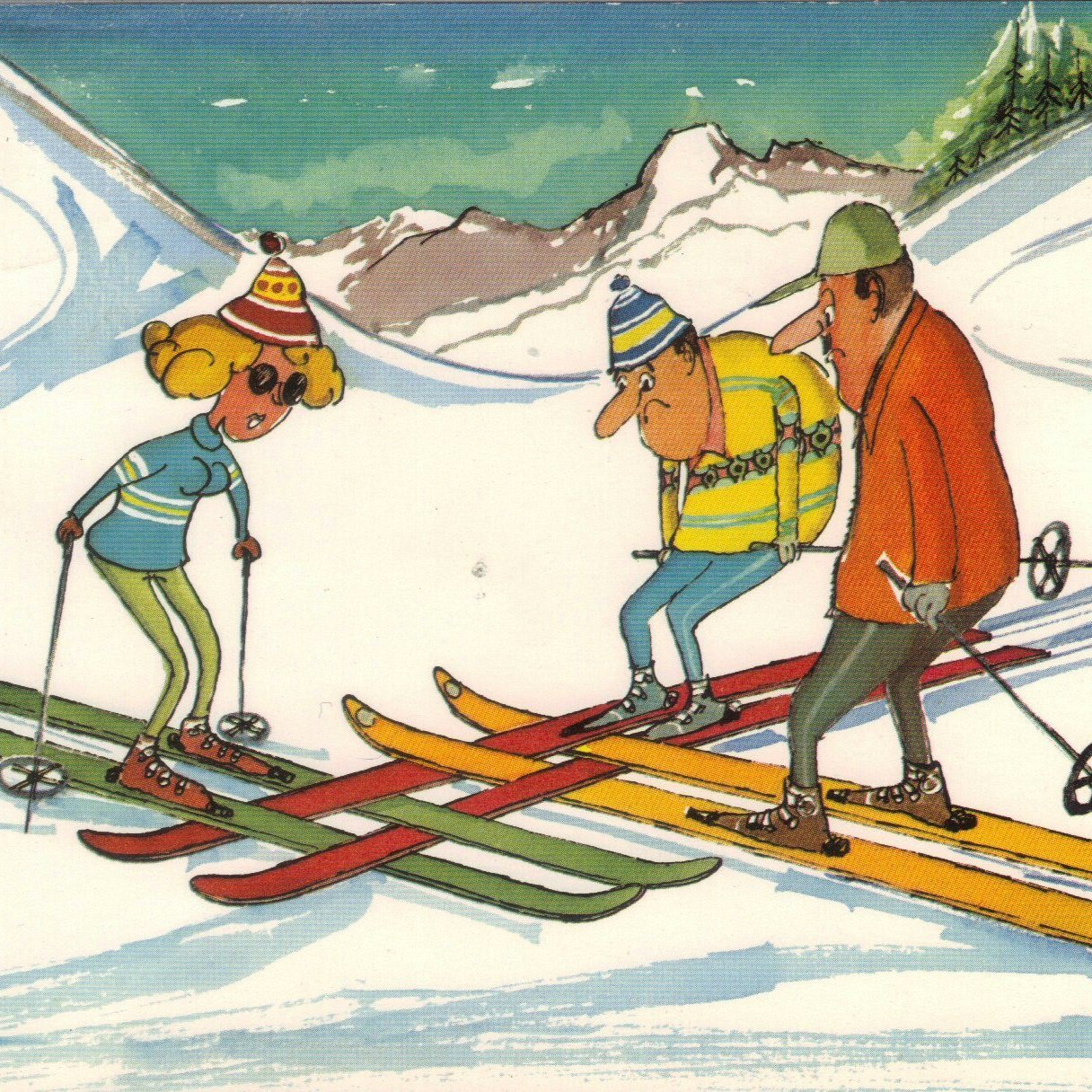 Зимний день и лыжи. Лыжи карикатура. Лыжник карикатура. Веселый лыжник. Смешной лыжник.