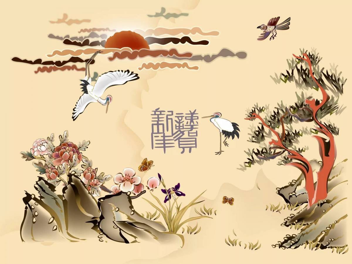 Дизайн китайских открыток